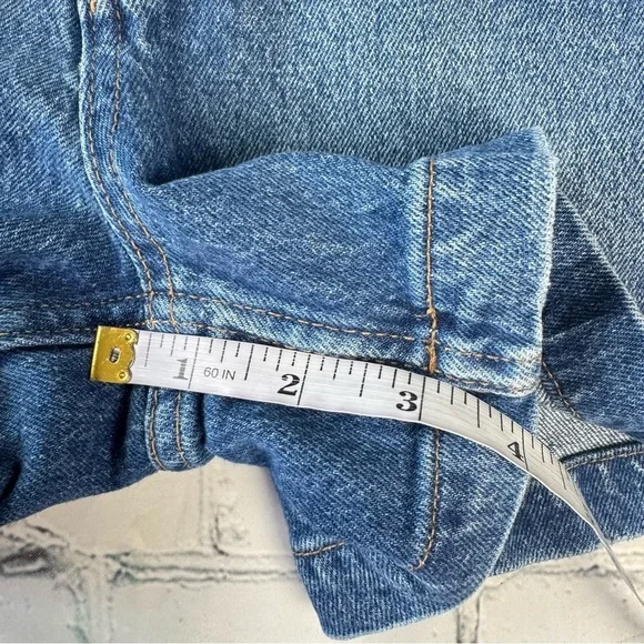 Banana Republic Factory Blue Denim Jean Button Fly High Rise size 0/25 - Picture 13 of 13